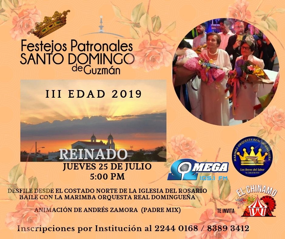 Afiche II Edición del Reinado de la Adulta Mayor 2019